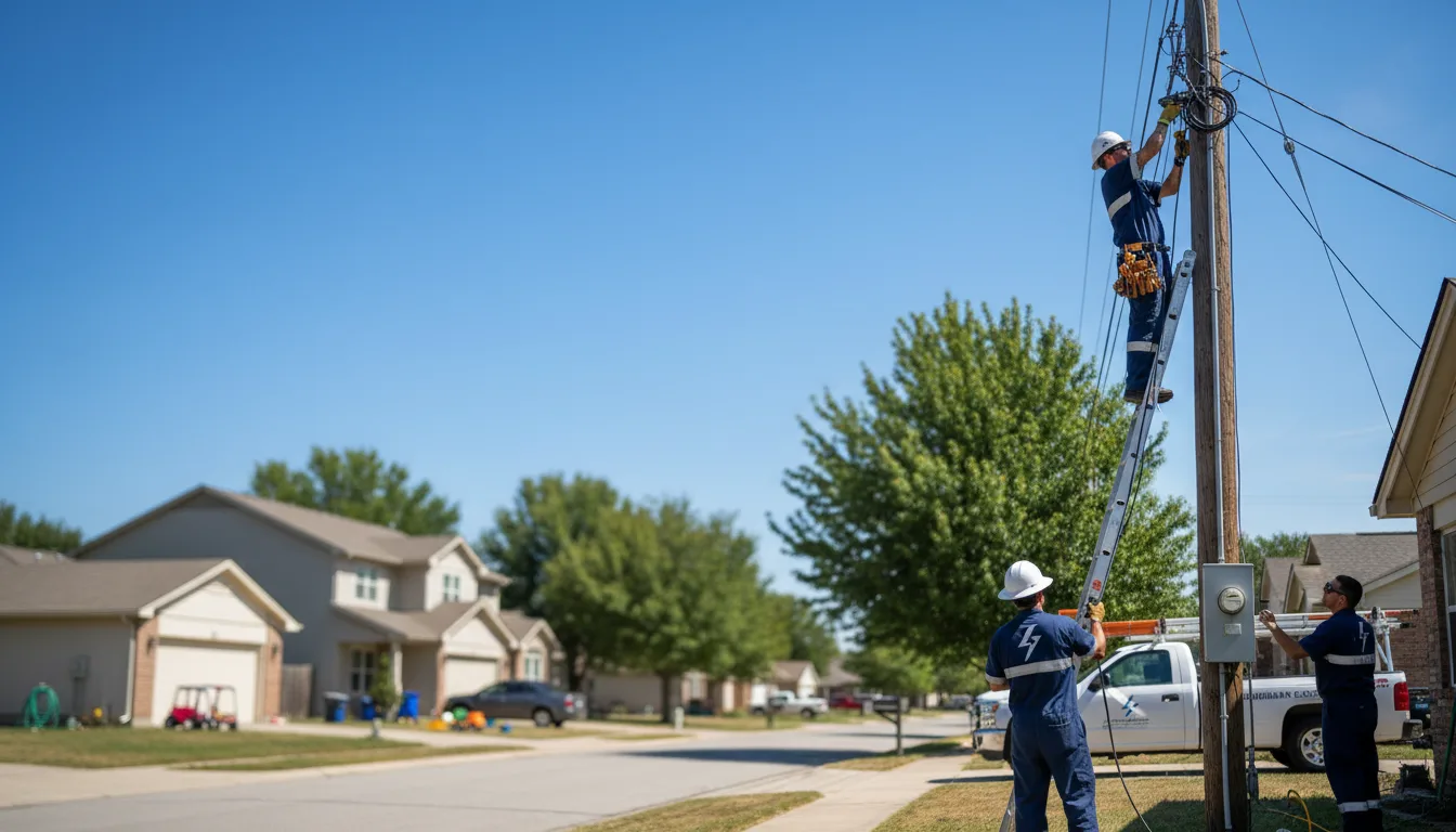 Residential electrician providing installation services in Saint Clairsville, OH